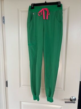 Figs Safety Green Zamora Jogger Scrub Pants FreeX